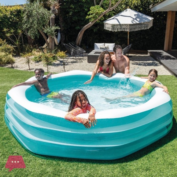 INTEX Octagonal Family Inflatable Pool 8.3 Feet x 22 Inch - 58492