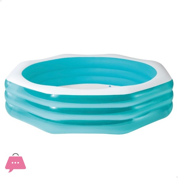 INTEX Octagonal Family Inflatable Pool 8.3 Feet x 22 Inch - 58492