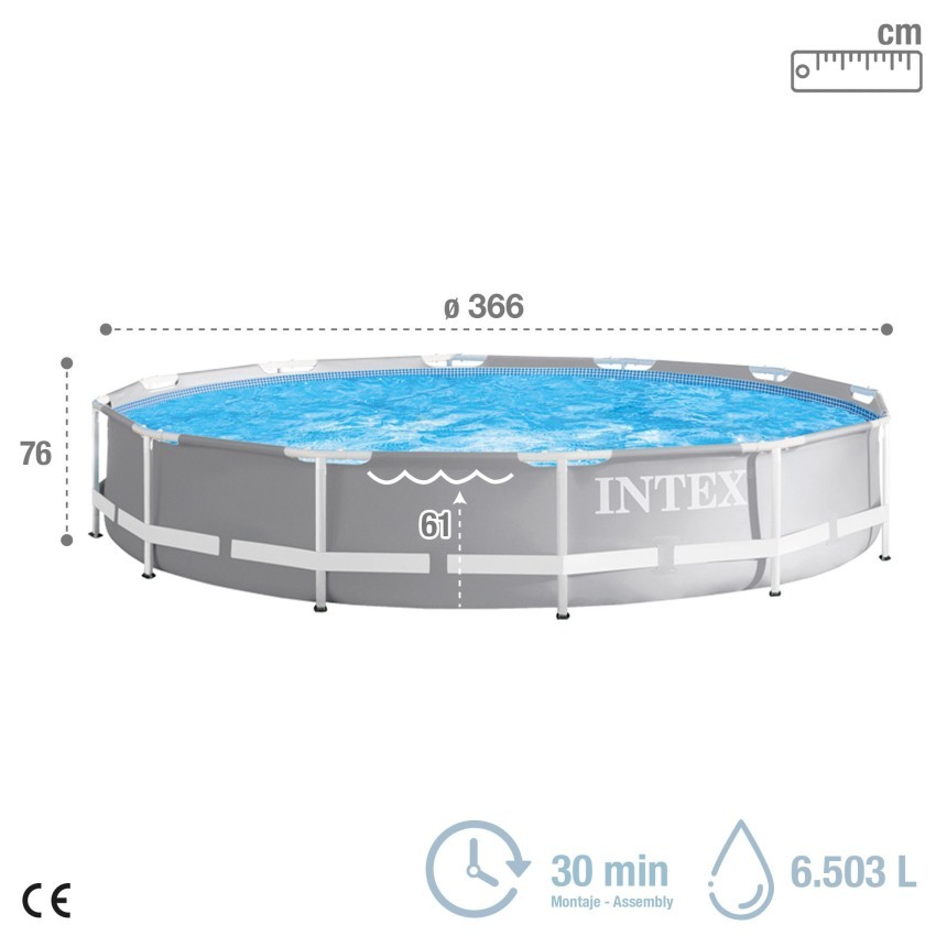 intex-prism-frame-pool-with-water-filter-pump-12ft-x-30inch---28712