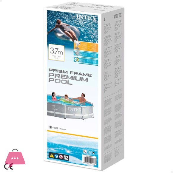 Intex Prism Frame Swimming Pool 12 Feet x 30 Inch - 26710