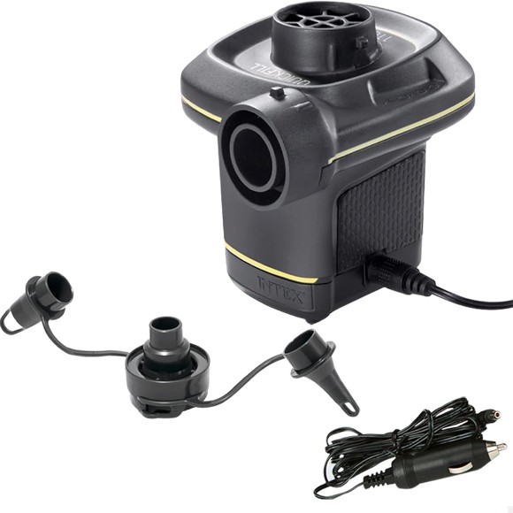 Intex Quick Fill Electric Pump 220V Plug & 12V Cigarette Lighter Adapter - 66634