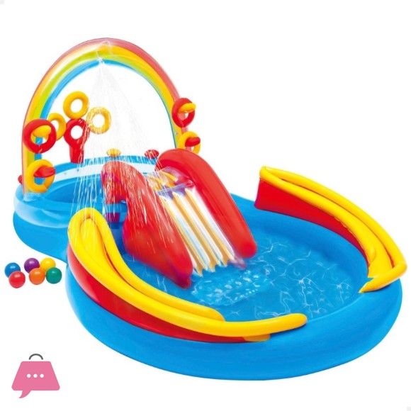 Intex Rainbow Ring Inflatable Play Center - 57453