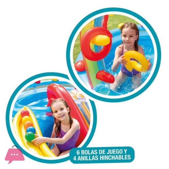 Intex Rainbow Ring Inflatable Play Center - 57453