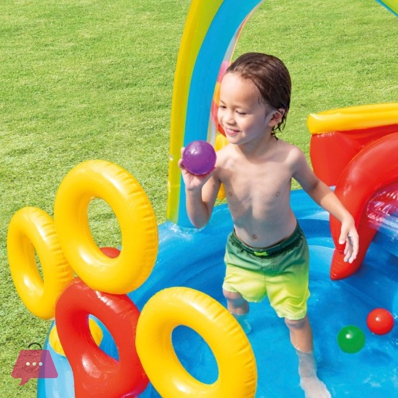 Intex Rainbow Ring Inflatable Play Center - 57453