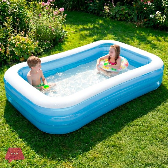 Intex Rectangular Swim Center Family Swimming Pool - 10 x 6 x 1.8 Feet - 58484