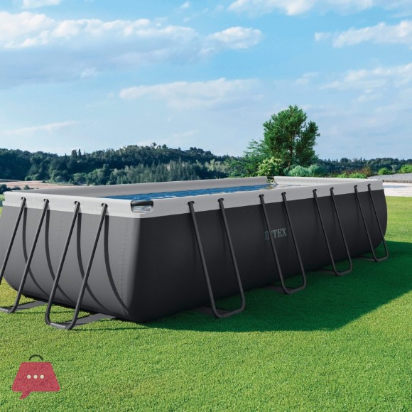 INTEX Rectangular Ultra XTR Frame Pool Set -18Ft x 9Ft x 52Inch - 26356