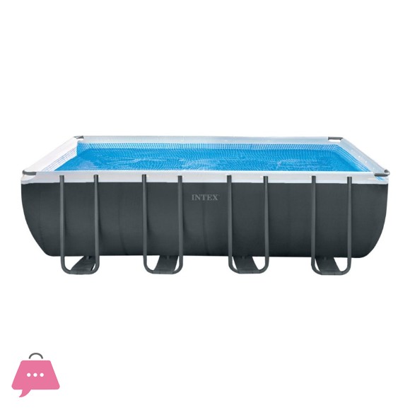 INTEX Rectangular Ultra XTR Frame Pool Set -18Ft x 9Ft x 52Inch - 26356