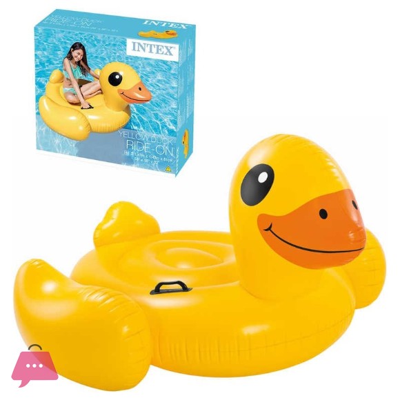 Intex Ride On Baby Duck Pool Floater 58 x 32 Inch - 57556
