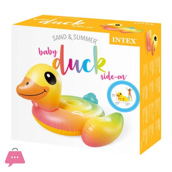 Intex Ride On Baby Duck Pool Floater 58 x 32 Inch - 57556