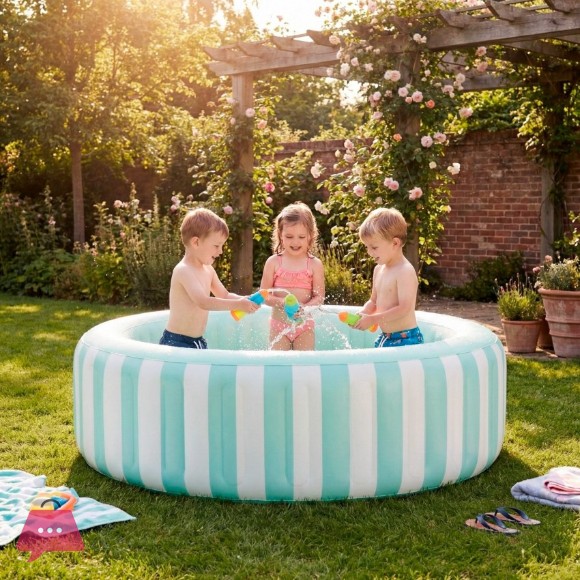 INTEX Round inflatable childrens swimming pool 5.5 Feet x 20 Inch - 56182