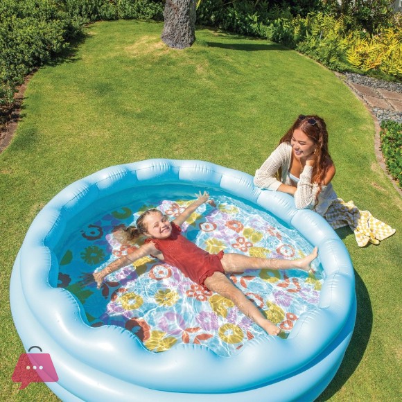 INTEX Round Inflatable Childrens Swimming Pool 168 x 45 cm - 56191