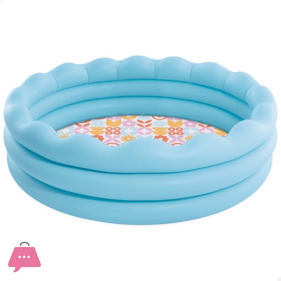 INTEX Round Inflatable Childrens Swimming Pool 168 x 45 cm - 56191