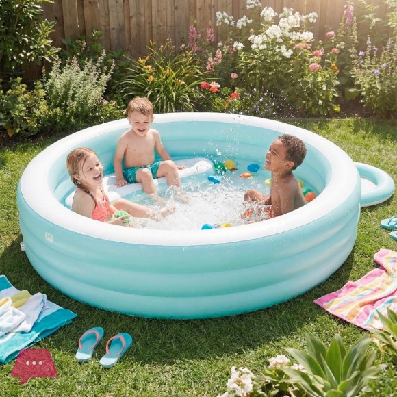 INTEX Round Inflatable Childrens Swimming Pool 9 Feet - 57195
