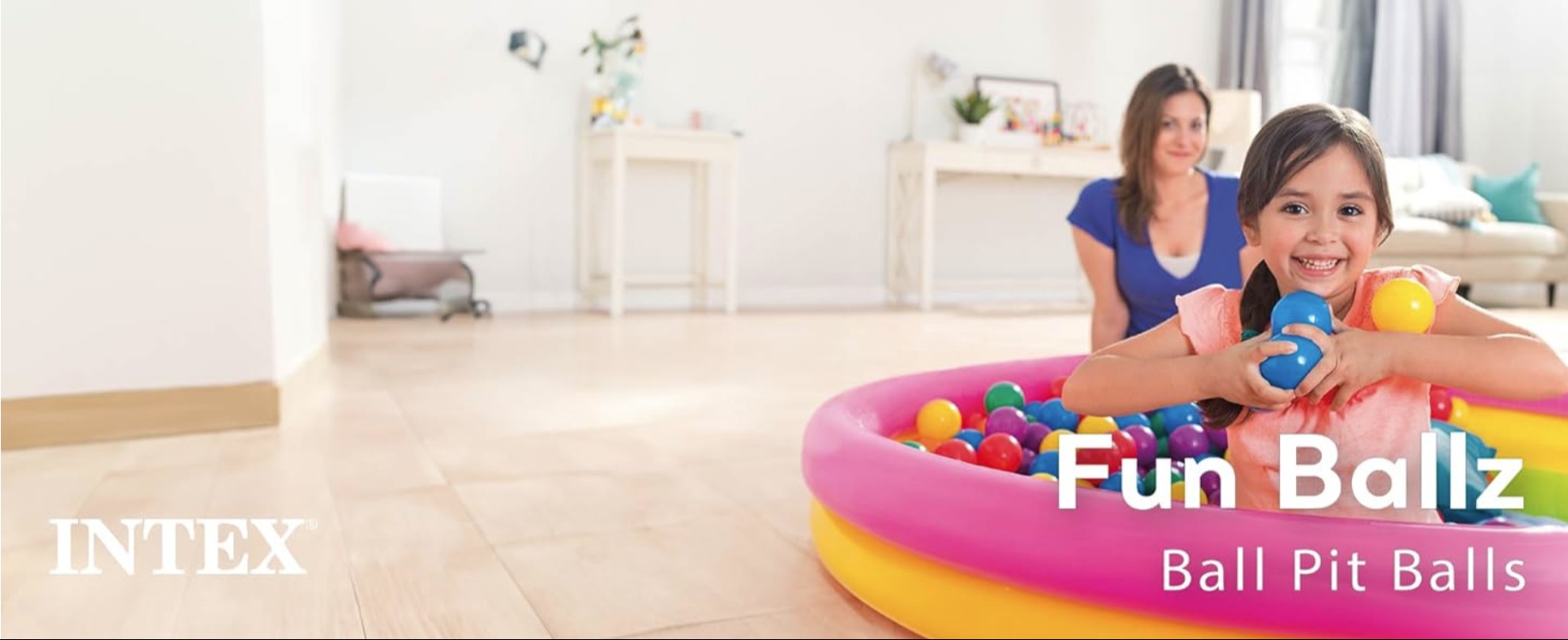 intex-set-of-100-coloured-balls-diameter---6.5cm---49602