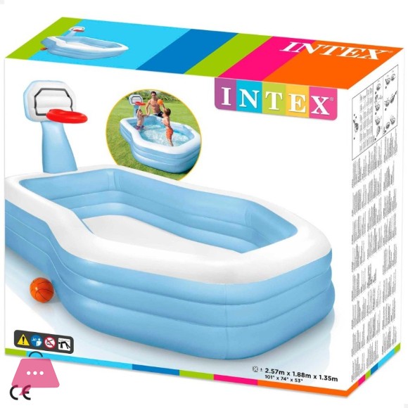 Intex Shootin Hoops Swim Center Family Pool Multicolor - 57183