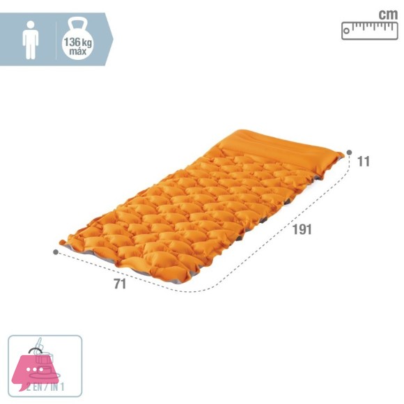 Intex Single Inflatable TPU Camping Mat Air Mattress - 64098