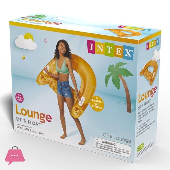 INTEX Sitn Float inflatable Pool Chair 58 x 39Inch - 58859