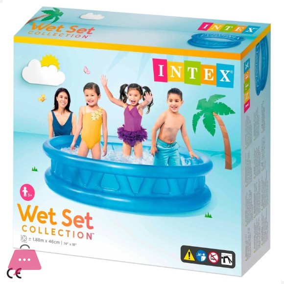 Intex Soft Side Pool - 6.1 Feet x 18 inch - Age 3+ - 58431