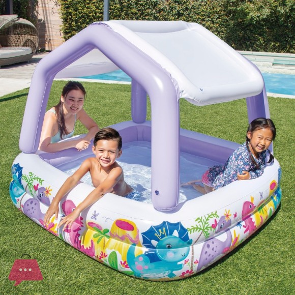 Intex Inflatable Removable Sun Shade Pool - 5 x 4 Feet - 57470