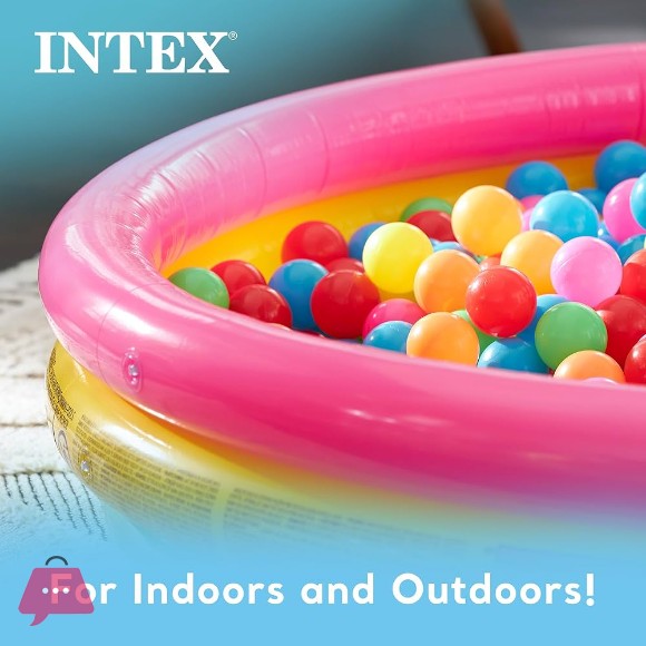 Intex Sunset Glow Pool - 4.8 Feet x 13 Inch - Age 3+ - 57422