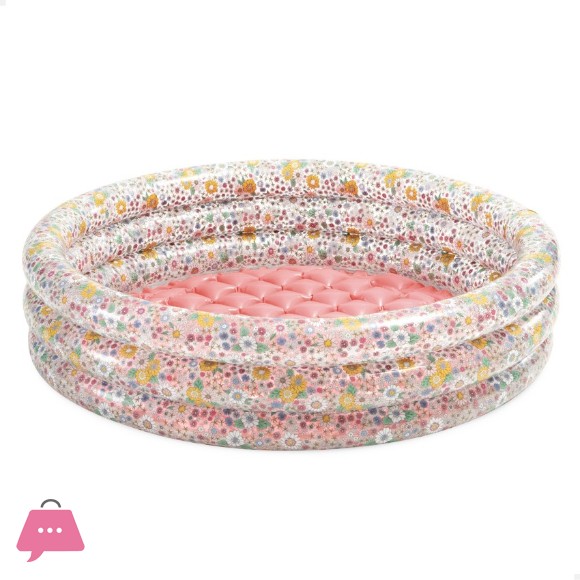 Intex Sweet Blossom Flower Pool with Padded Floor- 34 x 10 Inch - 58427