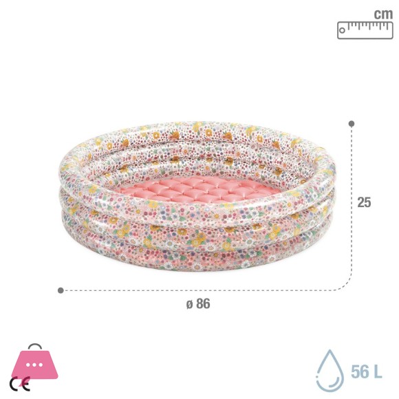 Intex Sweet Blossom Flower Pool with Padded Floor- 34 x 10 Inch - 58427