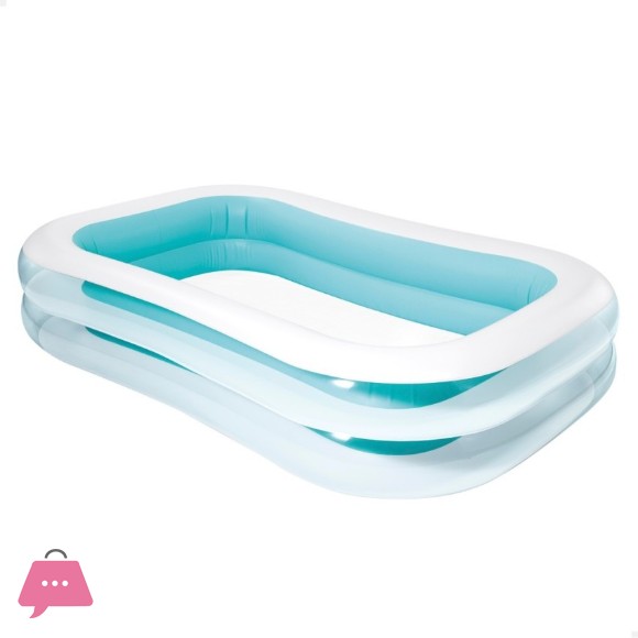 Intex Swim Center Family Inflatable Pool - 8.5 x 5.75 x 1.8 Feet - 56483