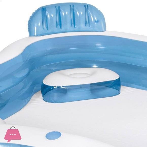 Intex Swim Center Family Lounge Inflatable Pool - 7.5 x 7.5 x 2.1 Feet - 56475