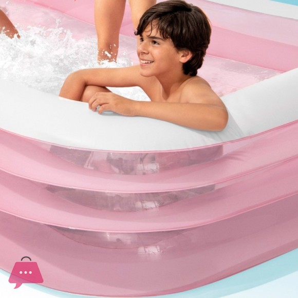 Intex Rectangular Swim Center Family Swimming Pool - 10 x 6 x 1.8 Feet - 58487