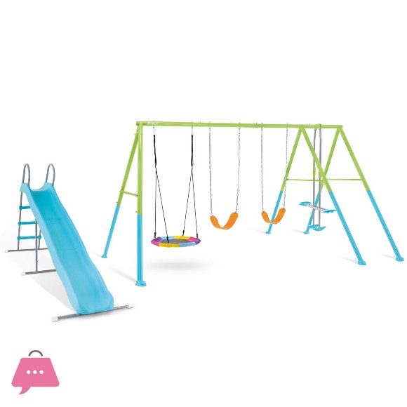 Intex Swing Set - Swing, Saucer, Glider & Glide - 44151