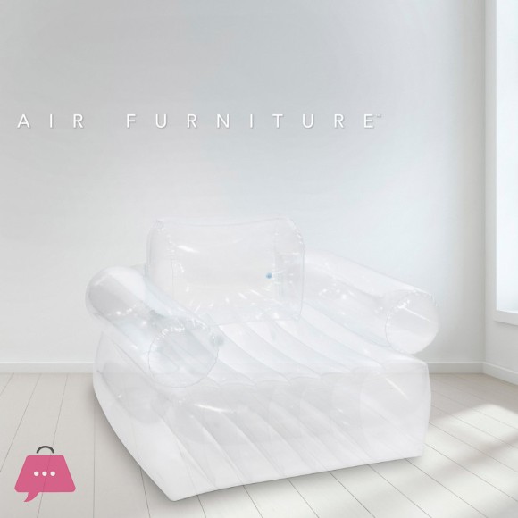 INTEX Transparent Inflatable Armchair with Arms 109x107x79 cm - 66502