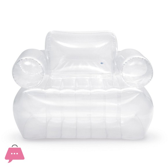 INTEX Transparent Inflatable Armchair with Arms 109x107x79 cm - 66502