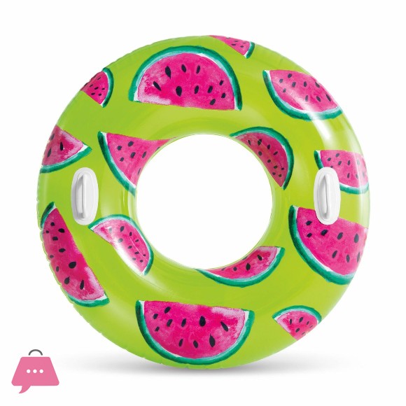 Intex Tropical Fruit Tube Swim Ring with Handle 42 Inch - 56261