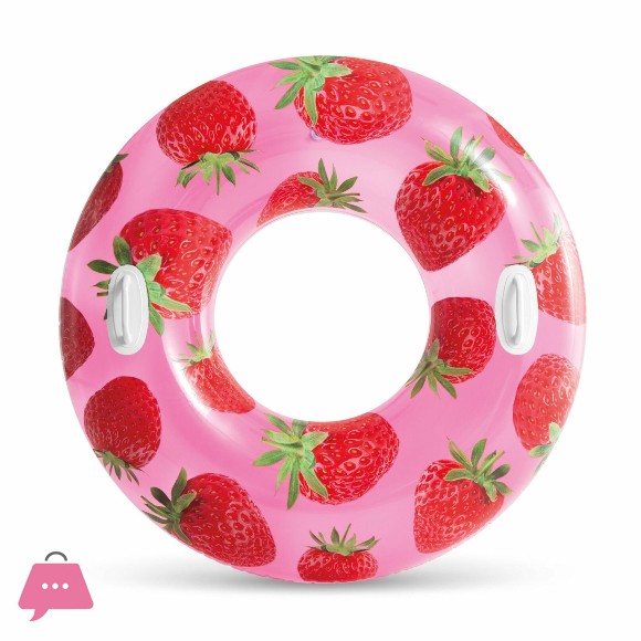 Intex Tropical Fruit Tube Swim Ring with Handle 42 Inch - 56261
