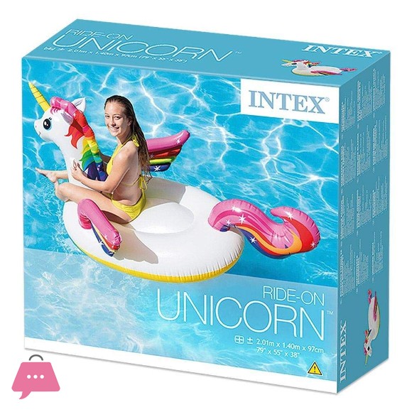 Intex Ride-On Unicorn Pool Floater -79 x 55 x 38 inch 57561