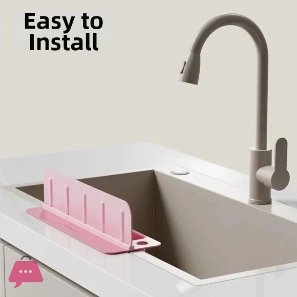 Kitchen Sink Splash Guard and Caddy