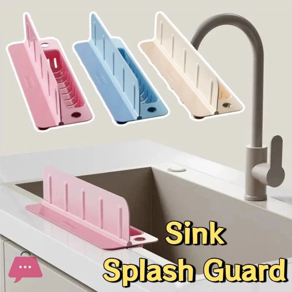 Kitchen Sink Splash Guard and Caddy