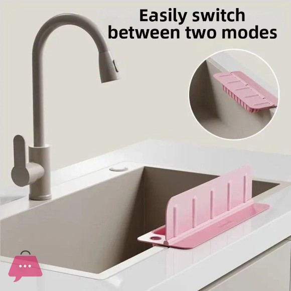 Kitchen Sink Splash Guard and Caddy