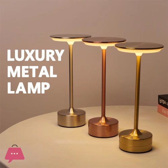 Luxury Rechargeable Metal Lamp for Resturants
