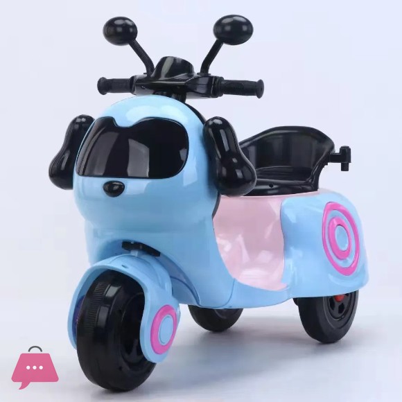 Mini Childrens Electric Toy Car with Push Handle Remote Control Motorcycle
