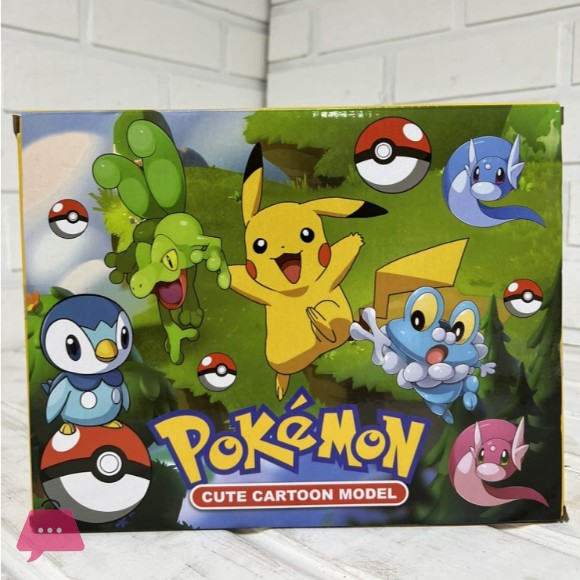 Pokemon Pikachu Figurines 6 pcs 9.5 cm