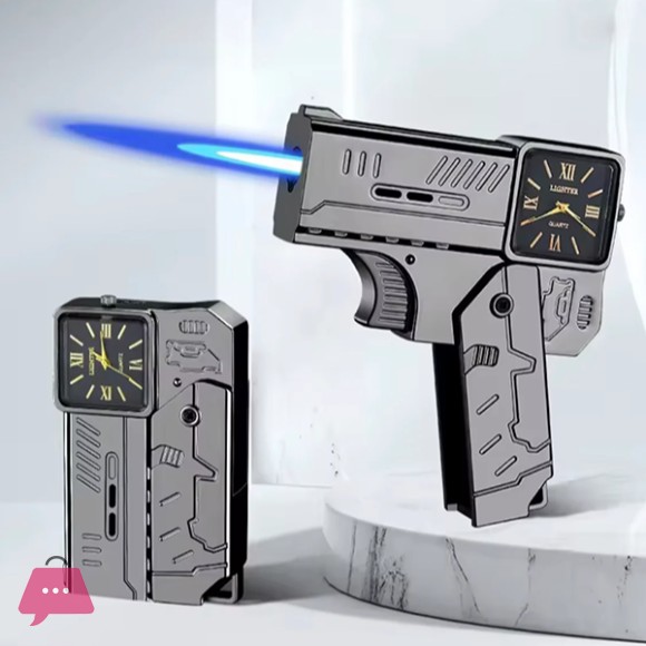 Refillable Gun Watch Lighter
