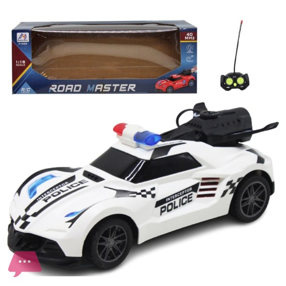 Remote Controlled Car Police Hearty Glory with Smoke - 338-30A