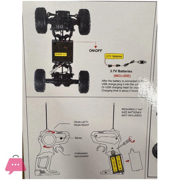 Remote Controlled Car with Rear-Wheel drive jeep SUV Buggy - 168H-31