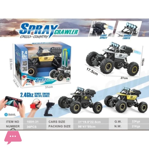 Remote Controlled Car with Rear-Wheel drive jeep SUV Buggy - 168H-31