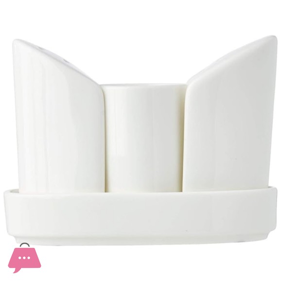 Salt and Pepper shaker with Toothpick Holder