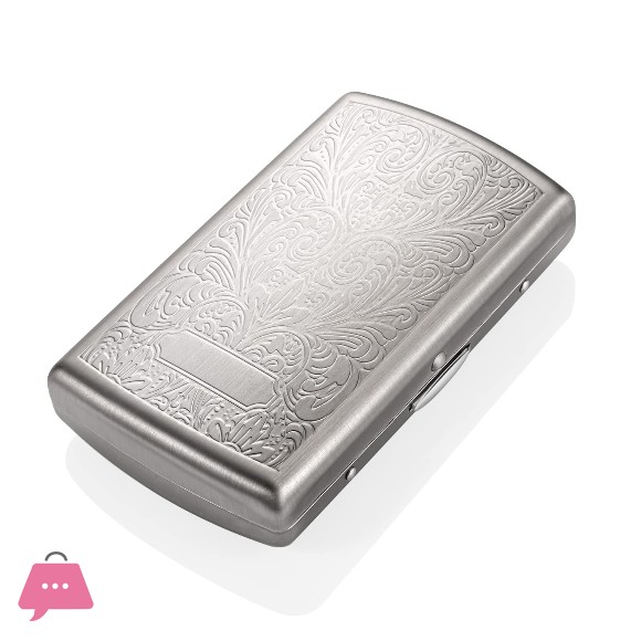 Silver Cigarette Case Steel Silver Cigarette