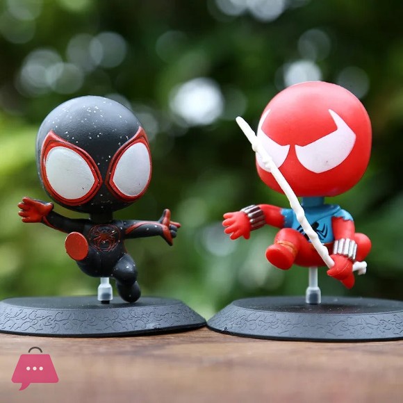 Spider-Verse Chibi Figure Set 4 Pcs
