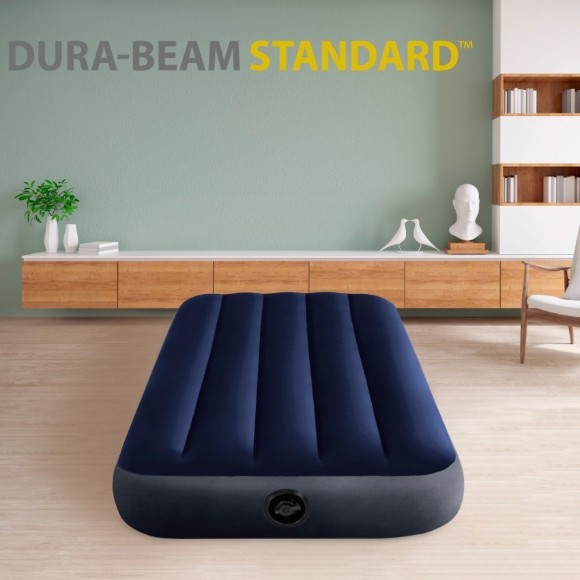 Intex Standard Classic Downy Cot Single Inflatable Mattress - 64756