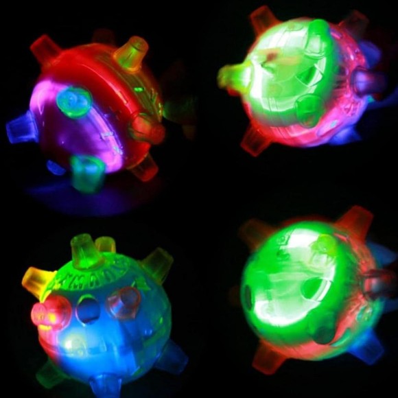 1 Pcs LED Jumping Activation Ball Flashing Bouncing Vibrating Ball
